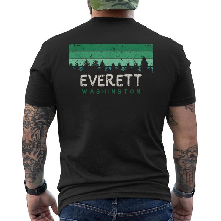 Everett Washington T Vintage Wa Souvenirs Men's T-shirt Back Print