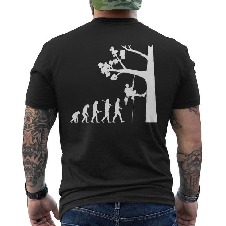 Evolution Arborist Men's T-shirt Back Print