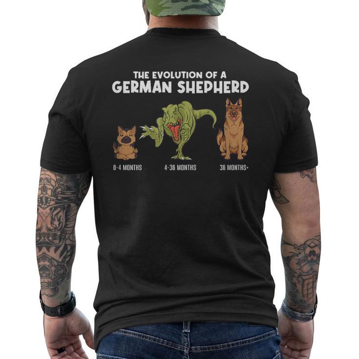 Evolution German Shepherd Evolution German Shepherd Men's T-shirt Back Print