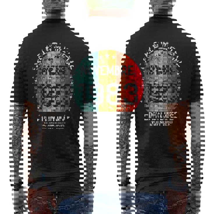 Excellent Millésime Novembre 1983 Anniversaire Unique T-shirt imprimé au dos