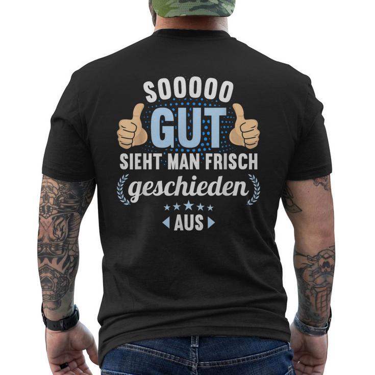 Exmann Exfrau Geschieden Separation Direction T-Shirt mit Rückendruck