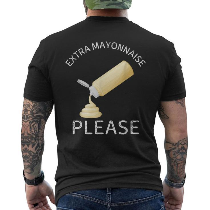 Extra Mayonnaise Please Vintage Food Lover Men's T-shirt Back Print