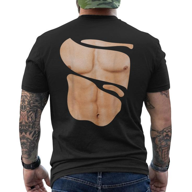 Fake Muscle I Man Fitness Dream Man Fitness Body Men's T-shirt Back Print
