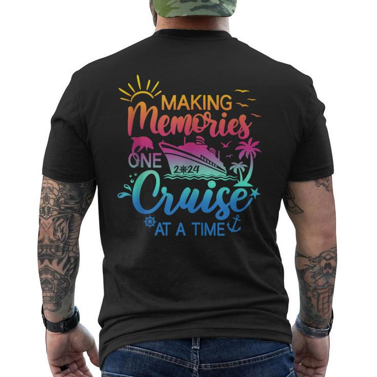Family Cruise 2024 Making Memories One Cruise At A Time Men's T-shirt Back Print