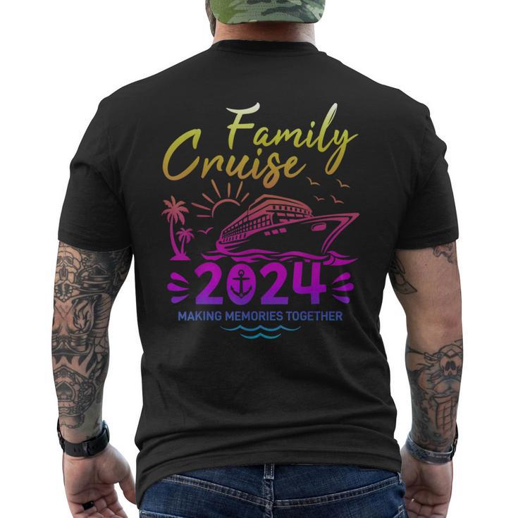 Family Cruise 2024 Making Memories Family Vacation 2024 Men's T-shirt Back Print