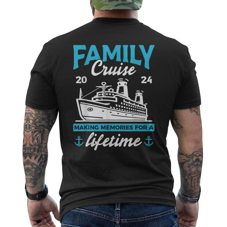 Family Cruise 2024 Making Memories Family Vacation 2024 Men's T-shirt Back Print