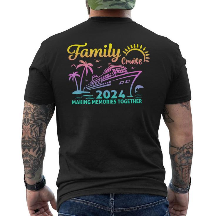 Family Cruise 2024 Matching Vacation Making Memorie Together Men's T-shirt Back Print