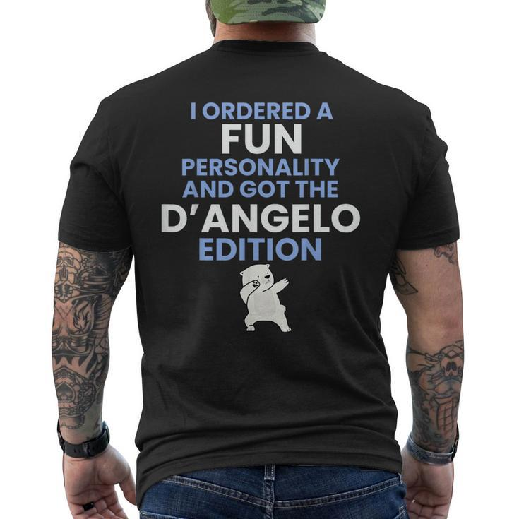 Family D'angelo Edition Fun Personality Humor Men's T-shirt Back Print