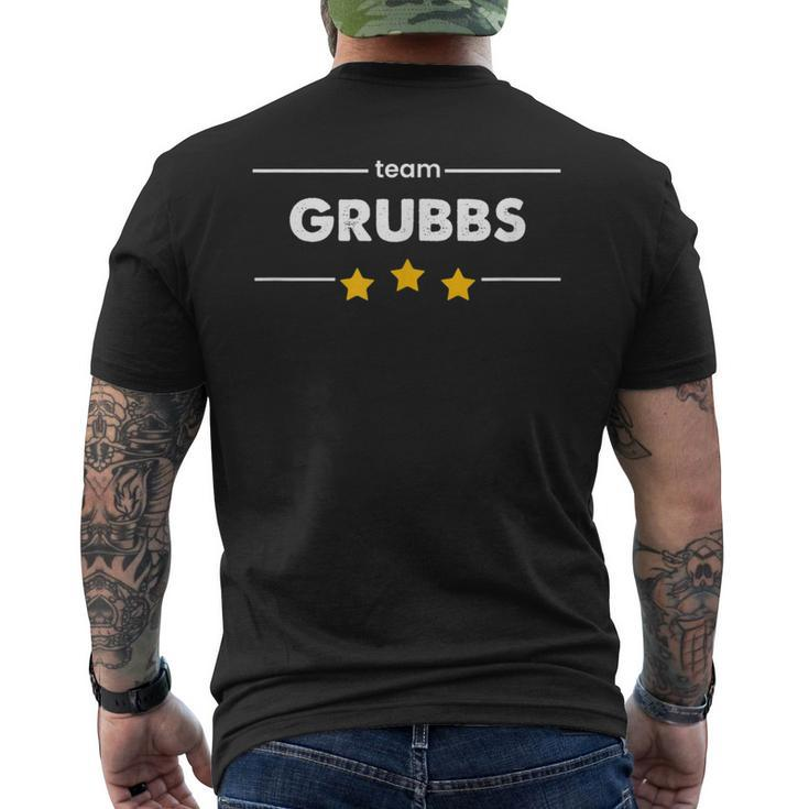 Family Name Surname Or First Name Team Grubbs Men's T-shirt Back Print