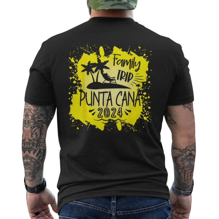 Family Trip Punta Cana 2024 Vacation Trip 2024 Matching Men's T-shirt Back Print