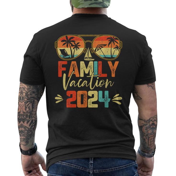 Family Vacation 2024 Beach Matching Summer Vacation Men's T-shirt Back Print