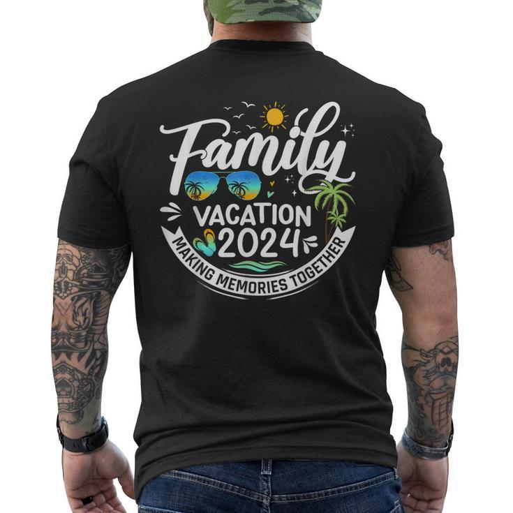 Family Vacation 2024 Beach Matching Summer Vacation 2024 Men's T-shirt Back Print