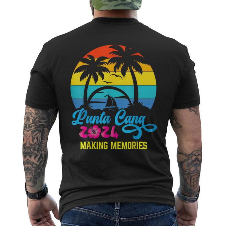Family Vacation 2024 Dominican Republic Punta Cana Vacation Men's T-shirt Back Print