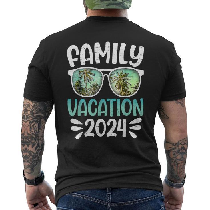 Family Vacation 2024 Family Group Matching Summer Beach Trip Men's T-shirt Back Print
