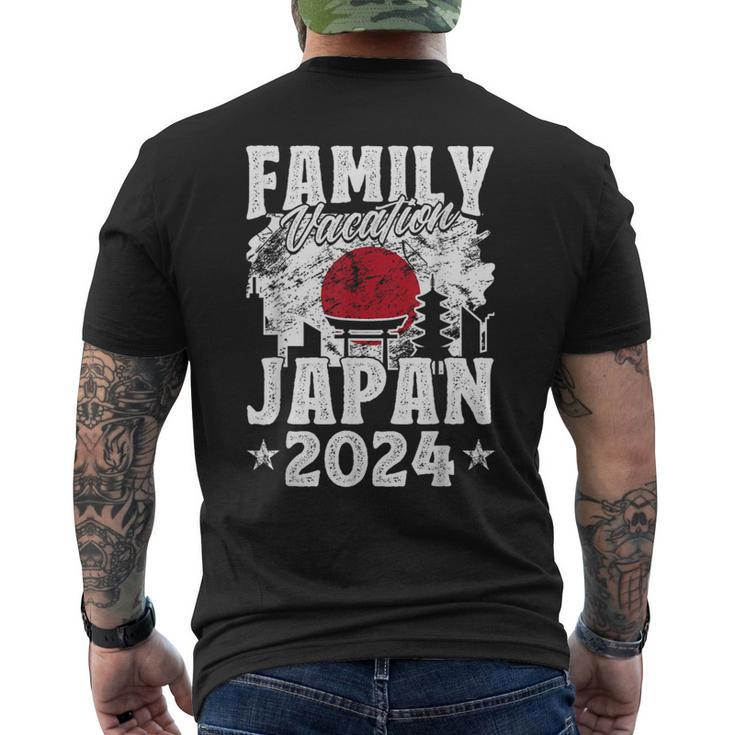 Family Vacation Japan 2024 Summer Vacation Men's T-shirt Back Print