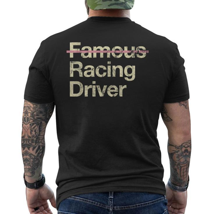 Famous Racing Driver Racer Men's T-shirt Back Print