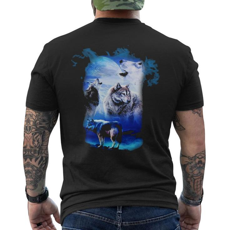 Fantasy Wolf Men's T-shirt Back Print