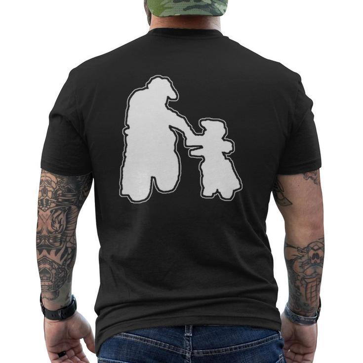 Father & Daughter Riding Partners Mens Back Print T-shirt