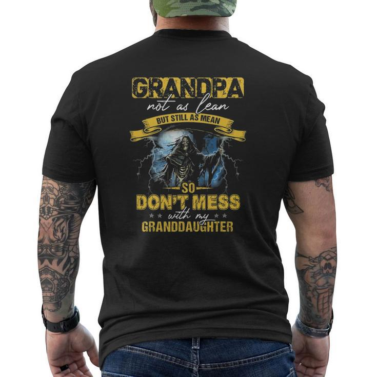 Father's Day Grandpa Don't Mess With My Granddaughter Mens Back Print T-shirt