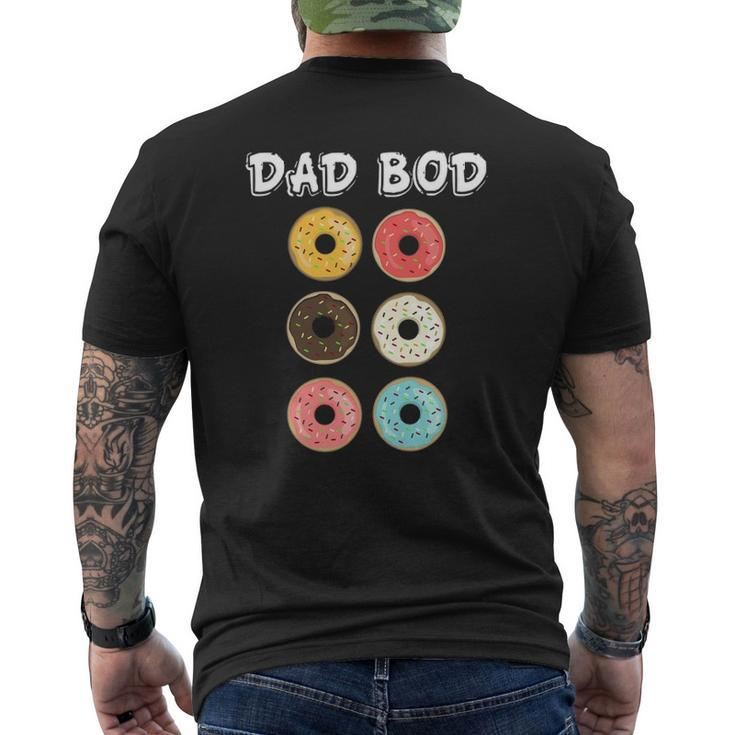 Father's Day Dad Bod Donuts Mens Father Grandpa Mens Back Print T-shirt