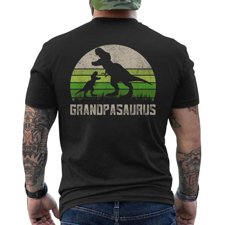 Fathers Day Grandpa Grandpasaurus Dinosaur 1 Kid Rawr Mens Back Print T-shirt