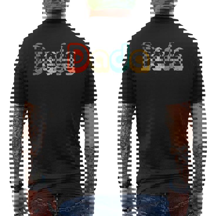 Father's Day For New Dad 2024 Him Papa Grandpa Retro Dada Men's T-shirt Back Print