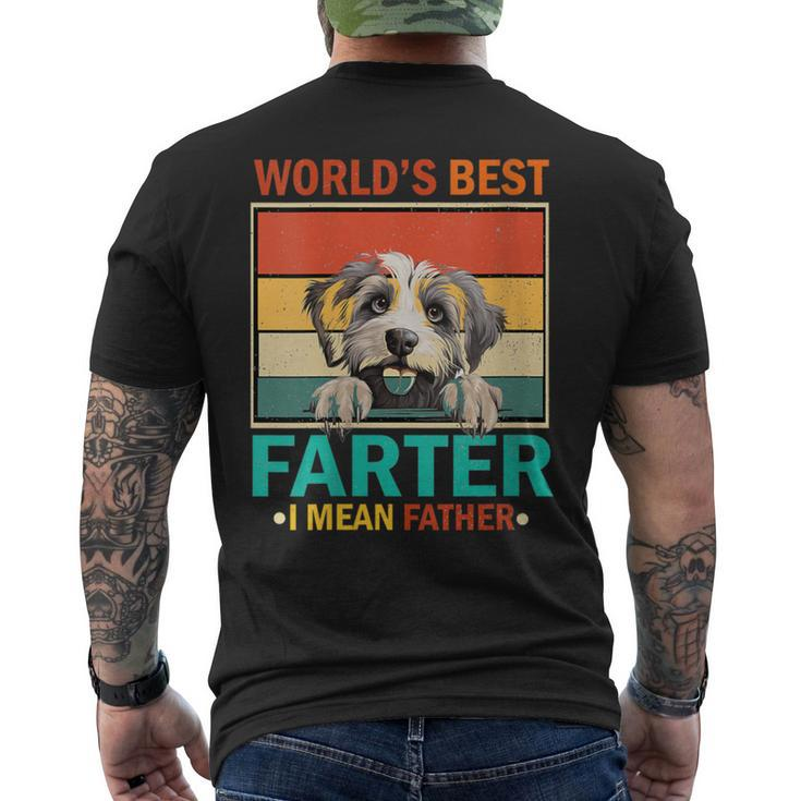 Father's Day Worlds Best Farter Ever I Mean Father Dog Men's T-shirt Back Print