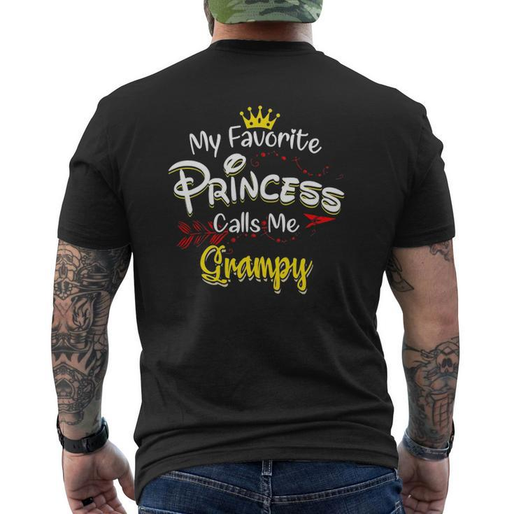 My Favorite Princess Calls Me Grampy Matching Family Mens Back Print T-shirt