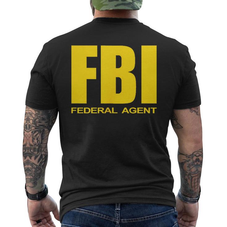 Fbi Federal Bureau Of Investigation Chest Logo Agent T-Shirt mit Rückendruck