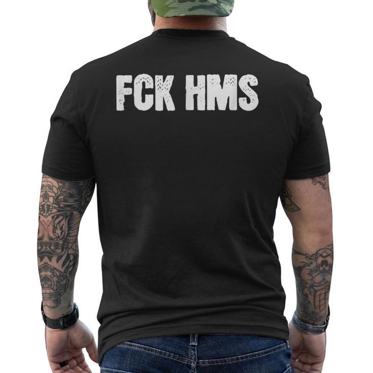 Fck Hms Jewish Non-Distressed Vintage Idea Men's T-shirt Back Print