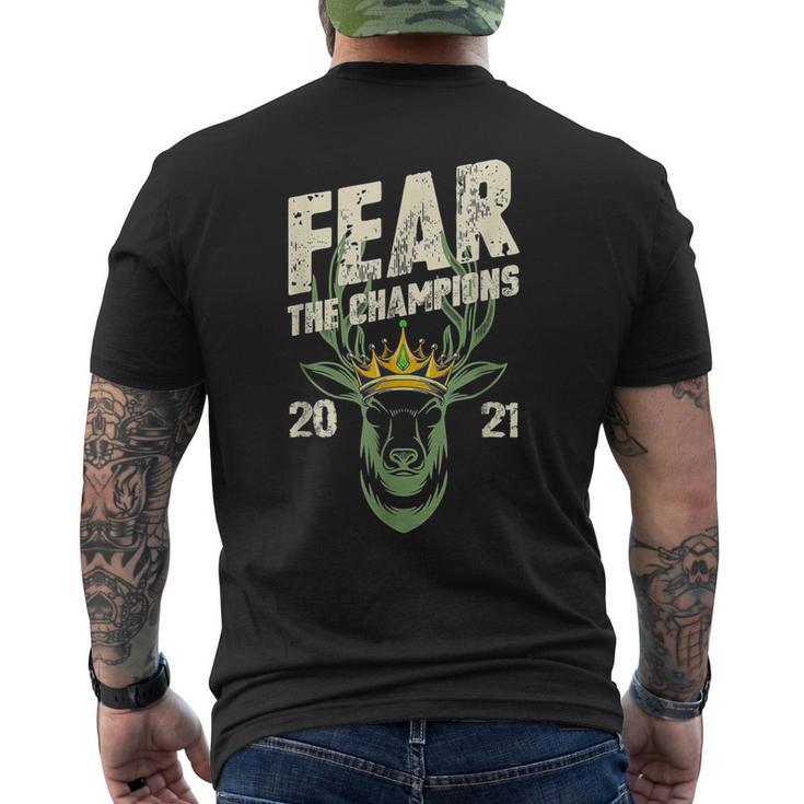 Fear Deer Buck The Champions 2021 Hunter Men's T-shirt Back Print