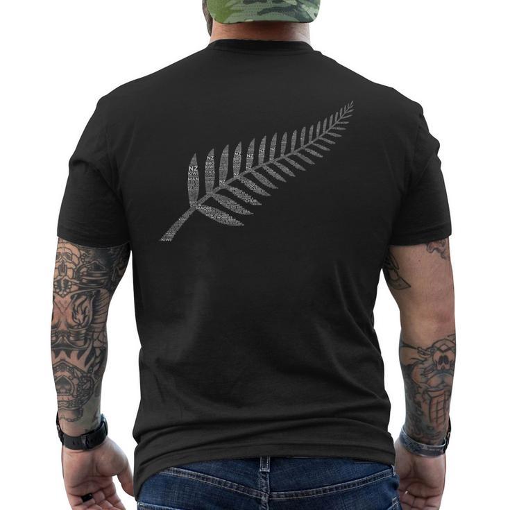 Fern New Zealand Slang For Kiwis Maori Nz New Zealand T-Shirt mit Rückendruck