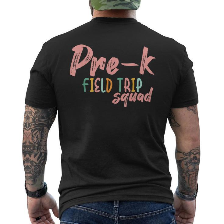 Field Trip Squad Pre-K School Teachers 2024 Men's T-shirt Back Print