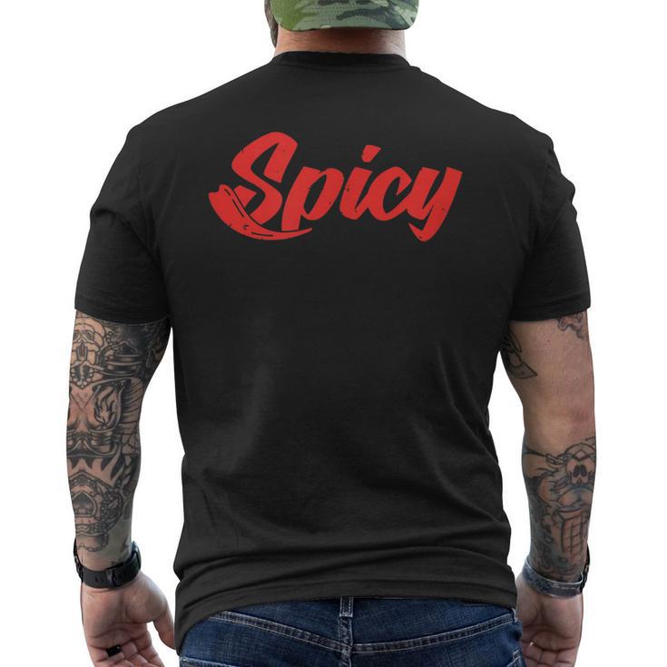 Fiery Noodle And Pickle Challenge Men's T-shirt Back Print