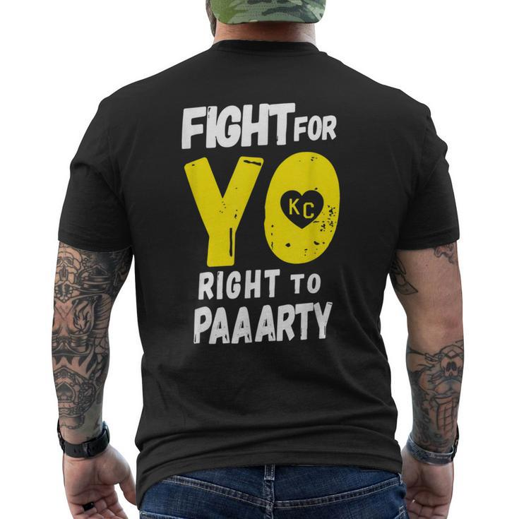 Fight For Yo Right To Party Heart Kc Paaarty Men's T-shirt Back Print
