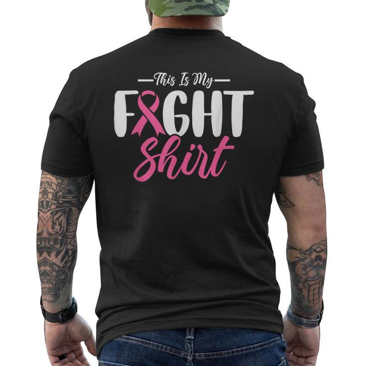 This Is My Fights Take Back My Life Breast Cancer Awareness Men's T-shirt Back Print
