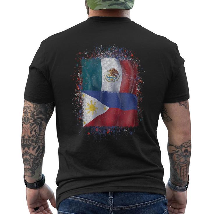 Filipinos Mexican Love México Y Filipinas Men's T-shirt Back Print