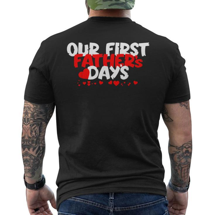 Our First Father's Day 2024 Men's T-shirt Back Print