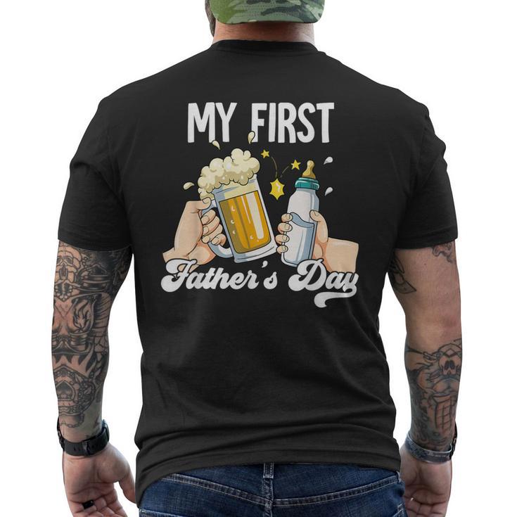 My First Fathers Day Men's T-shirt Back Print