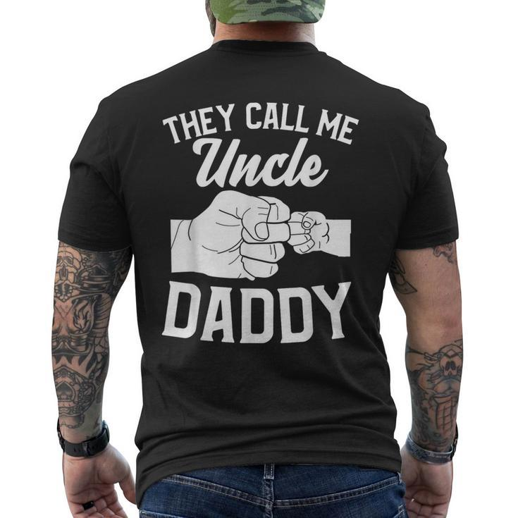 Fistbump They Call Me Uncle Daddy Men's T-shirt Back Print