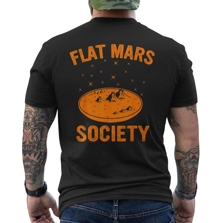 Flat Mars Society Surviving Mars Space Exploration Men's T-shirt Back Print