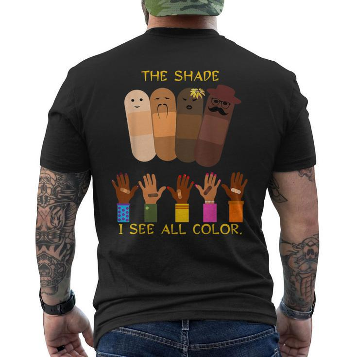 Flesh Colored Stick On Adhesive Strips Diversity Cartoons Men's T-shirt Back Print