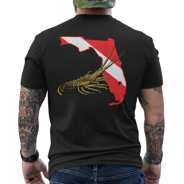 Florida Lobster Dive Men's T-shirt Back Print