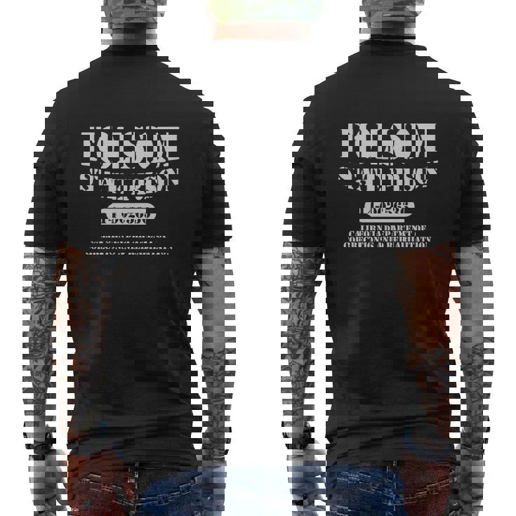 Folsom State Prison V2 Mens Back Print T-shirt
