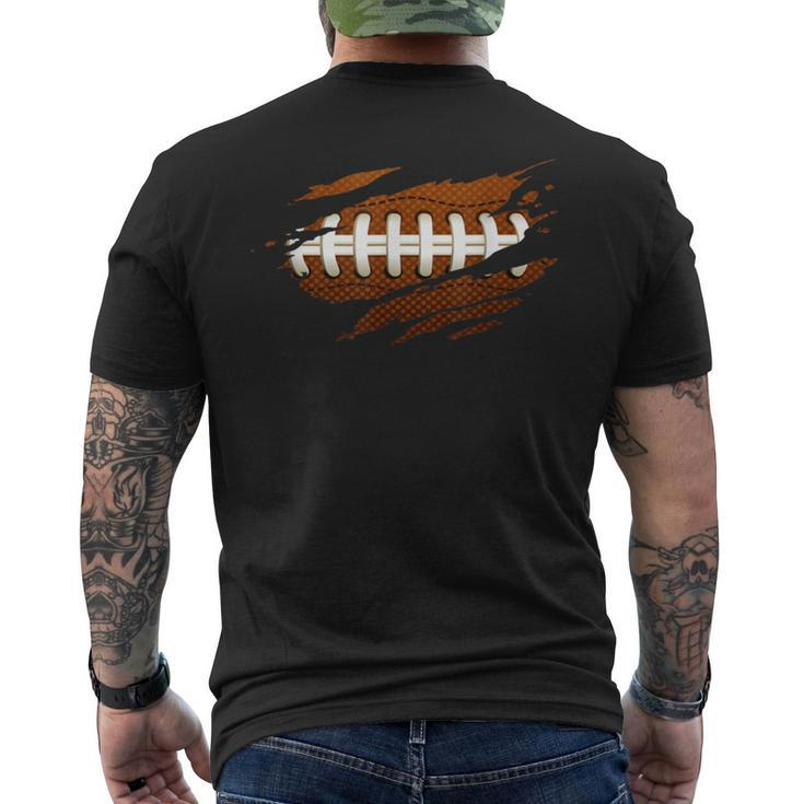 Football Lover Football Ripped s Men's T-shirt Back Print