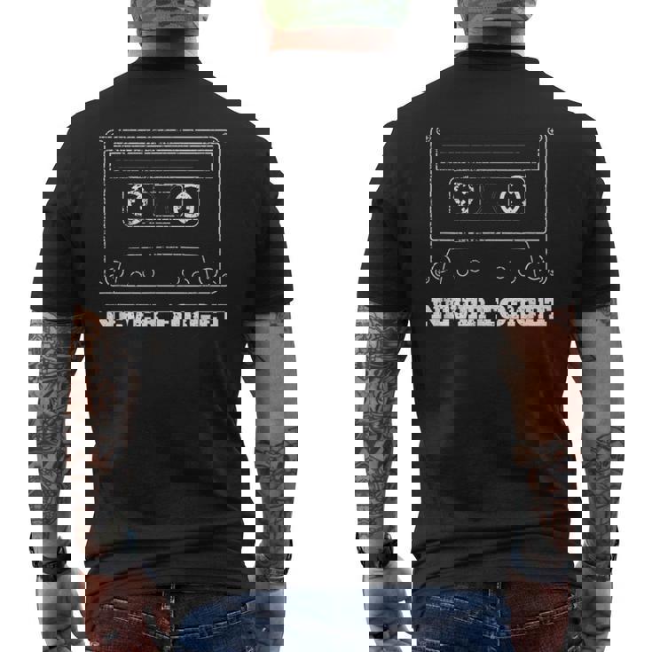Never Forget Sayings Retrointage Camiseta Hombre Estampado Espalda
