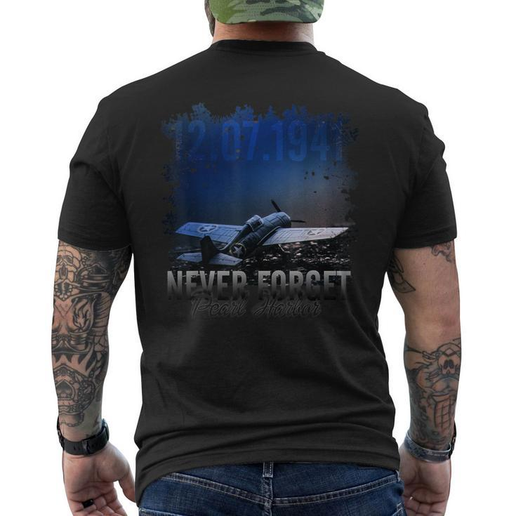 Never Forget Pearl Harbor Men's T-shirt Back Print
