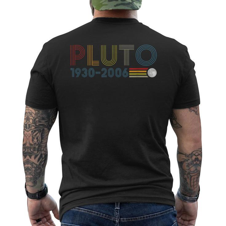 Never Forget Pluto 1930 2006 Nerdy Astronomy Space Science Men's T-shirt Back Print