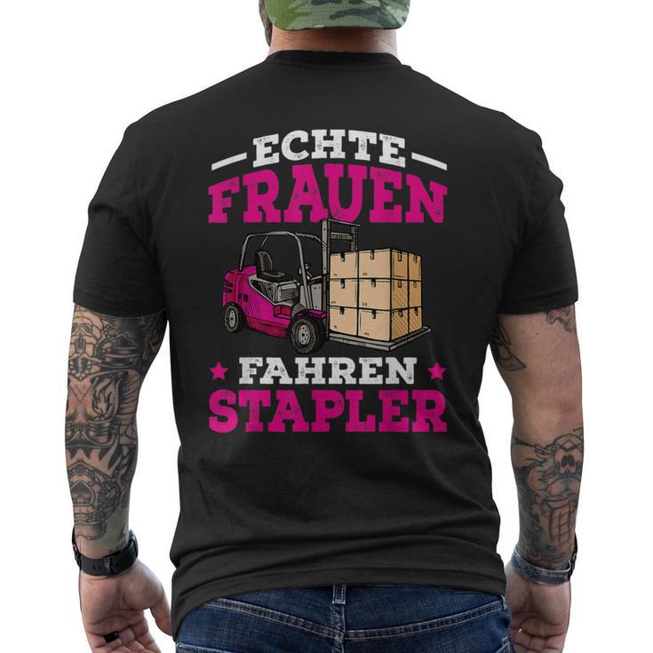 Forklift Driver Slogan Idea T-Shirt mit Rückendruck