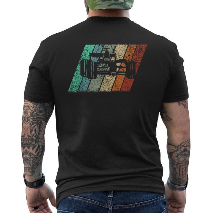 Formula Racing Retro 70S Vintage Silhouette Distressed Men's T-shirt Back Print
